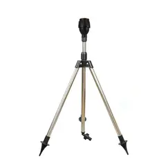 360-Degree Garden Automatic Rotating Sprinkler Stainless Steel Tripod Set Irrigation Stand Water Jet Garden Lawn Sprinkler Tool