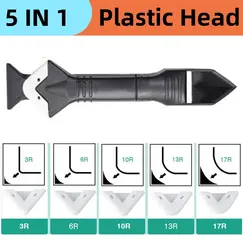Silicone Scraper Sealant Smooth Remover Tool Set 9 In 1 Floor Caulk Finisher Grout Kit Glass Glue Angle Scraper Set Accessoriess