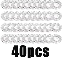10-50pcs Reusable Aluminum Foil Bowl Cover Heat Insulation And Heat Preservation Food Grade Oven Takeaway Picnic