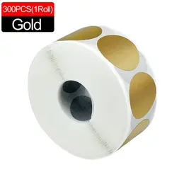 300Pcs Scratch Off Stickers Round Shape Labels Sticker Gold Silver DIY Handmade For Game Scratch Sticker Labels Party Supplies
