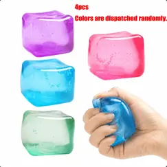 Random Colors High Density Gel Ice Cube Toy Stress Cube Squishy Stress Balls for Adults Kids Fidget Toy for Your Best Mellow