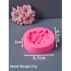 Frangipani Gardenia Flower Silicone Candle Mold DIY Handmade Soap Soy Wax Scented Candle Plaster Ornaments Molds Home Decor