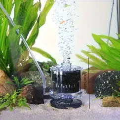 Aquarium Filter Fish Poop Stool Toilet Manure Suction Filter Collector Fish Tank Bio-Sponges With Media Balls Oxygen Increasing