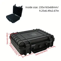 Waterproof Hard Box,Industrial Handy Storage Organizer Storage Container Durable Plastic Box for Tool(Only Toolbox Available)
