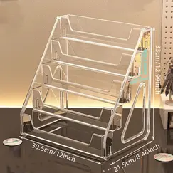 Card and greeting card transparent desktop storage rack assembly, star card flower shop gift shop storage display rack