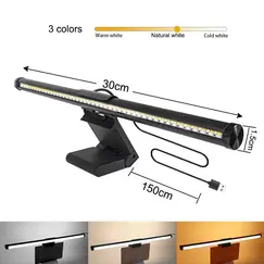 Screen Hanging Light 30CM CCT Touch Dimmable Monitor Notebook Computer LED Monitor Light for Computer Study LED Table Lamp
