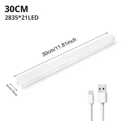 Motion Sensor Night Lights Wireless LED Lamp USB Rechargeable Magnetic For Wardrobe Room Closet Kitchen Aisle Tube Detector Bulb