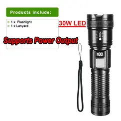 2000000 High Power LED Flashlights Type-C Rechargeable Torch Long Shot 1000M Waterproof Handlamp Outdoor Camping Fishing Lantern