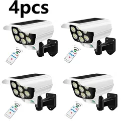 Outdoor Motion Sensor Solar Lights 2000 Lumens 77LED Solar Motion Sensor LED Light Outdoor Camera Wireless Security Floodlights
