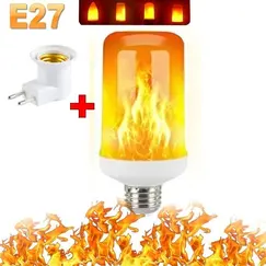 LED Flame Light Bulb 4 Modes E14 E27 Party LED Flame Effect Light Simulation Fire Lights Bulb KTV Festival Garden Decor Lighting