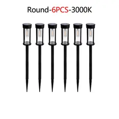2/4/6Pcs Retro Solar Pathway Warm Lights Outdoor Waterproof Garden Incandescent Bulb for Walkway Yard Backyard Landscape Decor