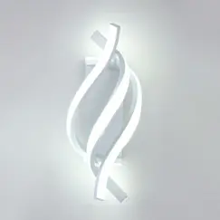 Curved Spiral Design LED Wall Lamp for Bedroom Bedside Corridor Living Room Staircase Corridor Lighting Fixture Home Decor Light