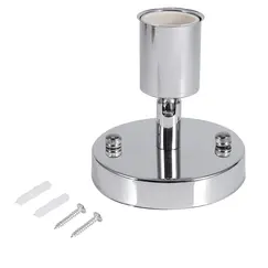 E27 Light Bulb Socket Modern Retro Ceiling Lamp Wall-Mounted Lamp Socket Convenient/Durable Can Be 180° Rotation Adsorption