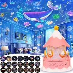 Star Galaxy Projector 21 in 1 Starry Sky Projector with 360° Rotating Timer Atmosphere Lamp for Kids Birthday Xmas Gifts Decor