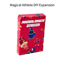 Magical Athlete Board Game DIY Expansion - Hot Streaker Tokens: 4 Wooden Tokens + 4 Cards - Base Game Required