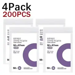 500-1PCS HD Transparent Kpop Idol Card Protective Sleeve Cards Game Poker Waterproof Protector Game Board Photos Holder Sleeves