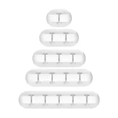 Cable Cord Wire Organizer Silicone USB Cable Winder Management Clips Self Adhesive for Mouse Keyboard Headset Car For iPhone