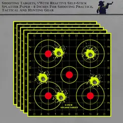 10Pcs 6-Inch Circular Red Target Stickers for Shooting Practice, Fluorescent Color Labels (Suitable for Real Gun Practice and Airgun Practice)