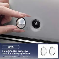 BLALION 2PCS Car Camera Lens Protector Advanced Scratch Car Camera Lens Guards Waterproof And Dustproof Protection Accessories