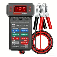 Smart Car Battery Tester, Suitable for Home Self-Checking/Repair Shops, One-Click Diagnosis of Life Span and Capacity, Quick Fault Identification, Intuitive Data Display, Compatible with Multiple Car Models, a Tester That Can Be Used in 10 Different Scenarios