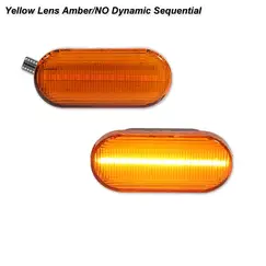2X LED Dynamic Side Marker Turn Signal Light Indicator for VW Bora Golf 3 4 MK4 Jette Lupo Passat Z2 3BG Polo SB6 SEAT Ibiza T5