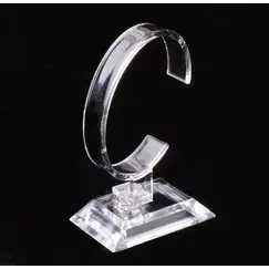 Wholesale Transparent Watch Display Rack C-Ring Transparent Bracket Counter Display Rack Watch Bracelet Display Props