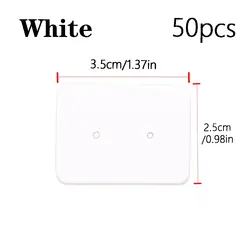 50/100pcs 3.5x2.5cm Earring Display Cards Kraft Paper Cards for Women Handmade Jewelry Earring Studs Packaging Retail Price Tags