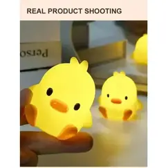 Duck Night Light Bedroom Decoration Cute Cartoon Animal Night Light Christmas Gifts For Kids Room Bedside Sleeping Lamp