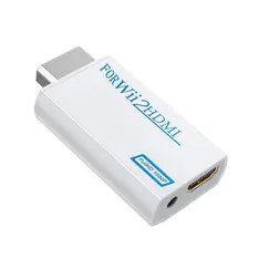 for Wii To HDMI-compatible Adapter Converter 3.5mm Audio For PC HDTV Monitor 1080P 720P Wii2 To HDMI WII2HDMI Converter Adapter