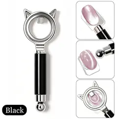 Cat Ear Shape Halo Cat Eye Nail Magnet Strong Ring Magnetic Tool for Glass Bead Side Light Nail Art DIY Magnetic Gel Manicure