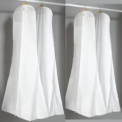 New Arrival Wedding Dress Cover Bags Dust Cover Zipper Gown Dustproof Cover Storage Bag Foldable Garment Clothes Case 2025