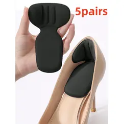 5 Pairs of Heel Grip Pads, Elastic Shoe Pads, Large Shoe Heel Pads, Pads for Men and Women, Improve the Fit and Comfort of Shoes, Prevent Heel Slipping and Blisters