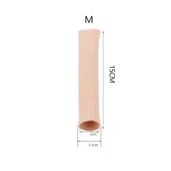 Gel Toe Cover Elastic Fiber Finger Protective Tube Toe Protection Pipe Reduce Friction Silicone Foot Protector Feet Care Parts
