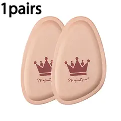 1/2/5pairs Women Non-slip Crown Forefoot Pads Pain Relief Insert Half Size Insoles Cushions Anti-pain Orthopedic Half Paddings