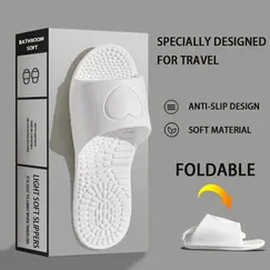 Foldable Portable Men's Slippers Hotel Travel Sandals Home Slippers Non-Slip Bathing Men Women Unisex Quick-Drying Slippers