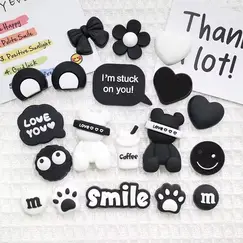 19Pcs/Set Little Bear Animal Shoe Decoration Accessories Used For Clog Sandals Pvc Shoe Charms Christmas Gifts, Party Gifts