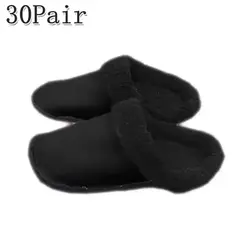 1pair Hole Shoes Velvet Liner Winter Warm Shoes Covers Thickened Soft Shoes Cover Detachable Cotton Sleeve Plush Inner Liner