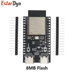 ESP32-C6 ESP32 WiFi+Bluetooth Internet Of Things Dual Type-C Development Board ESP 32 Core Board ESP32-C6-DevKit C N4R2