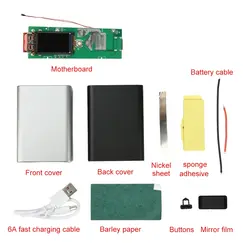 22.5W Fast Charging Module TFT Color Screen Digital DIY Power Bank Kit 21700 Battery Case Fast Charging Mini Portable Power ﻿