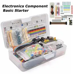 Electronic Components Electrolytic Capacitor Resistor led 830 Hole Breadboard Kit MB-102 for UNO R Component Pack Beginner Start