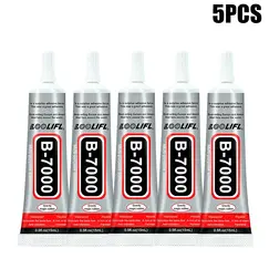 B7000 Special Glue for Mobile Phone Repair, Jewelry Glue, Easily Solves the Problem of Screen Frame Detachment! Transparent, Traceless, Non-Hardening, High Adhesion, Waterproof, Easy to Remove Comes with a Precision Ne