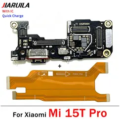 New For Xiaomi Mi 10T 11T 12T 13T 14T 15T Pro USB Charger Dock Connector Charging Board Port Main Board Mainboard Flex Cable