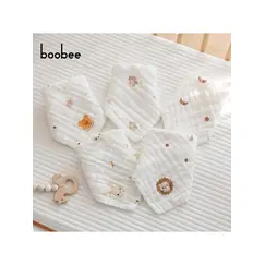 5Pcs Baby Saliva Towels, Ultra-Soft and Comfortable Small Square Towels for Newborns, Baby-Specific Face Towels - Multi-Purpose, Skin-Friendly and Gentle - Highly Absorbent, Washable and Color-Fast. the Perfect Gift for Babies for Christmas, Halloween, and Thanksgiving!