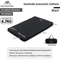 Mountainhiker Outdoor Inflatable Cheese Mattress Furnitures Special Sponge Upgrade Edition 10CM Portable Family Sleeping Pad Mat