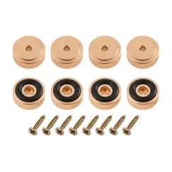 8 Pcs Cutting Board Feet with Non Slip Pads Aluminum Alloy Feet Legs with Rubber Feet and Screws Kit for Furniture Chair Cabinet