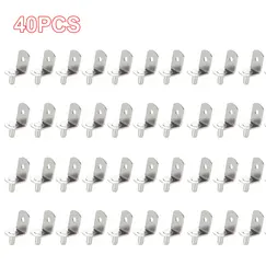 40Pcs Shelf Brackets Support Studs Pegs 5mm Metal Pin Shelves Seperator Furniture Shelf Wall Mount Bracket Holder For Cabinet