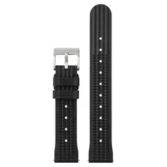 FKM Rubber Waffle Watch Strap 20mm 22mm Fluororubber Strap Universal Diver Waterproof Comfortable Sports Fast Release Watchbands