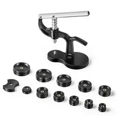 Professional Watch Back Case Press Tool For Close Watches With 12 Mould Sizes Back Cover Press Watch Presser Repair Tools kit