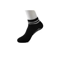 Grip Socks for Women, Non Slip Pilates Yoga Socks with Double Stripes Non Slip Socks for Workout, Ballet, Athletic Socks