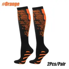 1 Pair Sports Compression Socks for Women and Men - Calf Support Socks for Running Nurses Flight Pregnancy Circulation Athletic